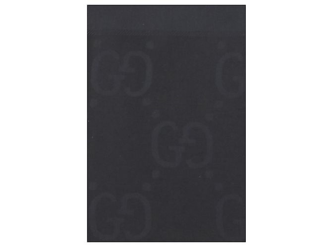 Gucci Sciarpa Oves Aries in lana nera - vista 3