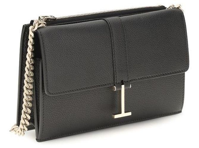 Tom Ford Borsa a tracolla Bos Taurus in pelle di vitello nera - vista 2