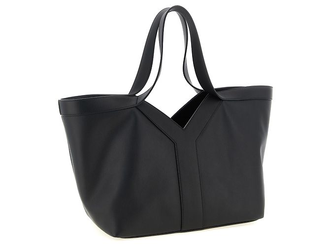 Autre Marque Borsa Tote in pelle di vitello nera - vista 2