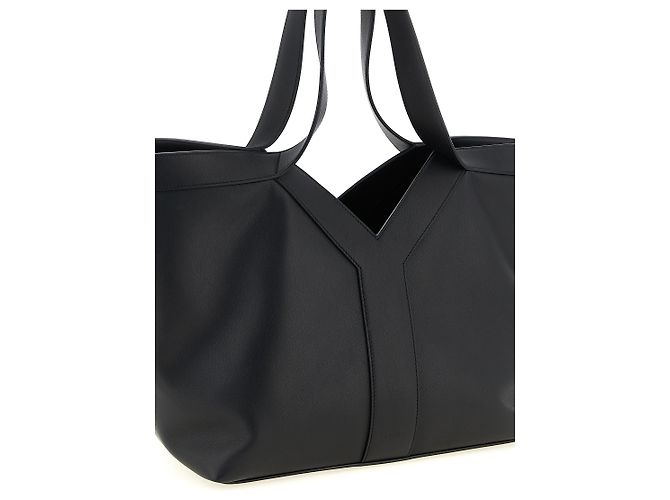 Autre Marque Borsa Tote in pelle di vitello nera - vista 3