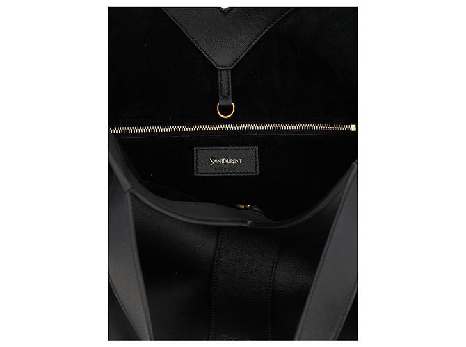 Autre Marque Borsa Tote in pelle di vitello nera - vista 4