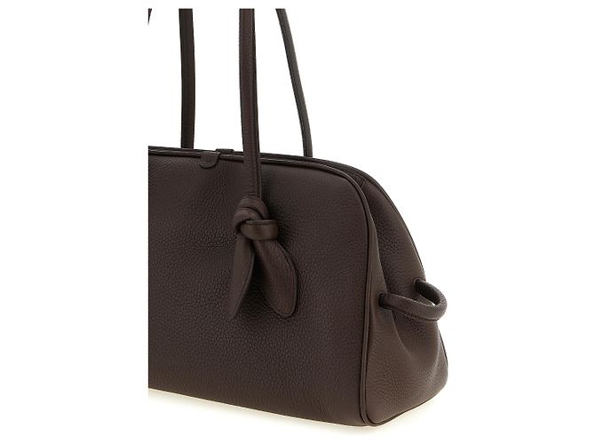 Jacquemus Borsa a tracolla in vitello marrone - vista 3