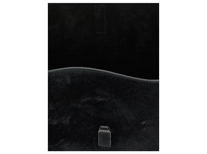 Autre Marque Borsa a tracolla in vitello nero - vista 4