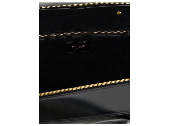 Autre Marque Borsa a tracolla in vitello nero - vista 4