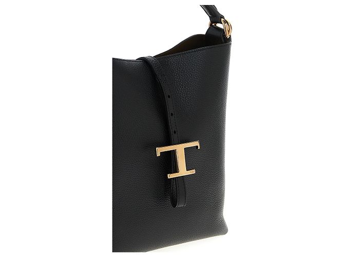 Tod's Borsa in pelle di vitello nera - vista 4