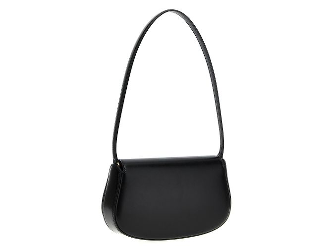 Autre Marque Borsa a tracolla in vitello nero - vista 2
