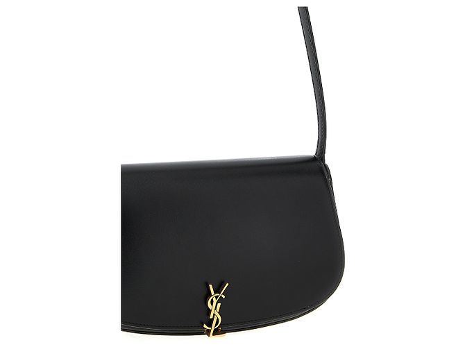 Autre Marque Borsa a tracolla in vitello nero - vista 3