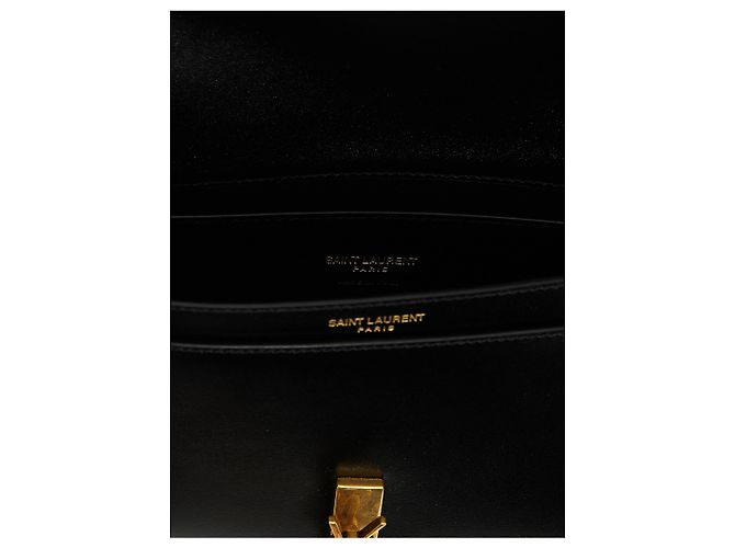 Autre Marque Borsa a tracolla in vitello nero - vista 4