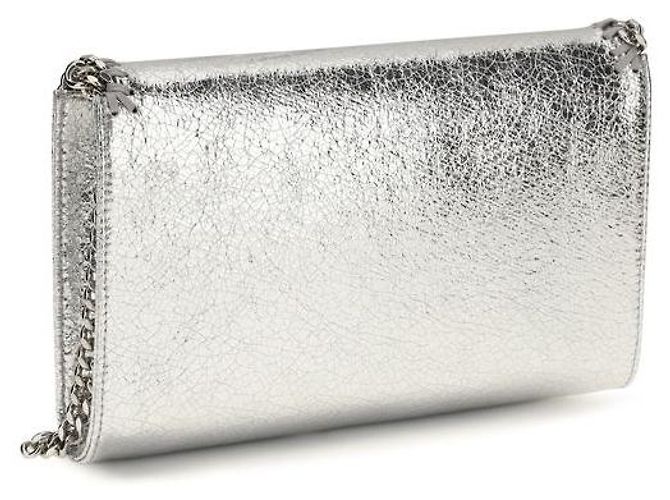 Stella Mc Cartney Borsa a tracolla in poliestere argento - vista 3