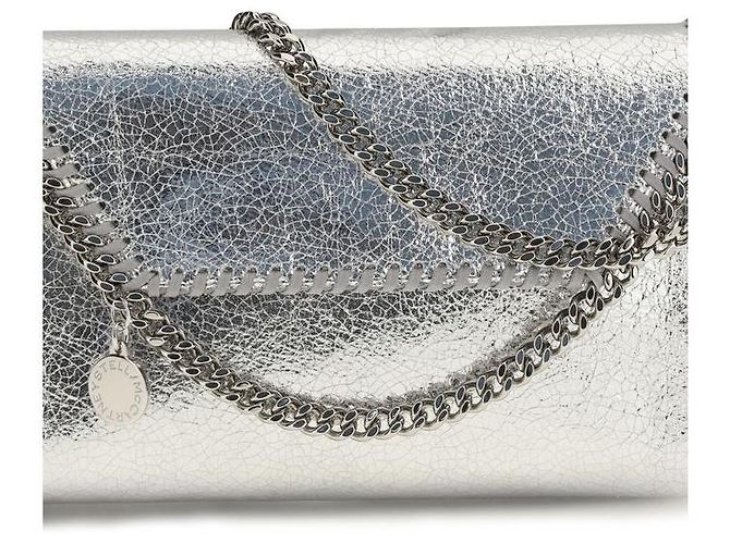 Stella Mc Cartney Borsa a tracolla in poliestere argento - vista 4
