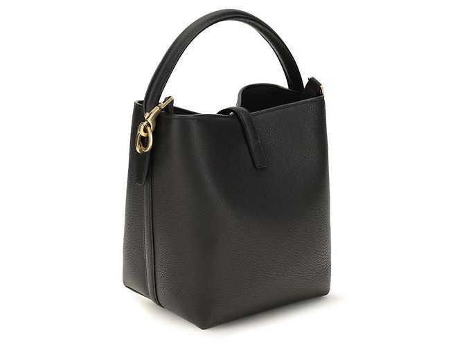 Autre Marque Bolsa Bos Taurus em couro de bezerro preto - vista 3
