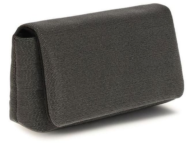 Brunello Cucinelli Borsa a tracolla in pelle nera - vista 2