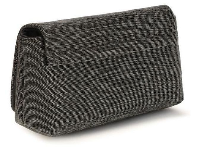 Brunello Cucinelli Borsa a tracolla in pelle nera - vista 3