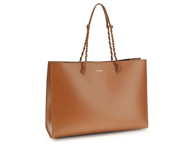 Jil Sander Borsa a tracolla Bos Taurus in pelle di vitello marrone - vista 2