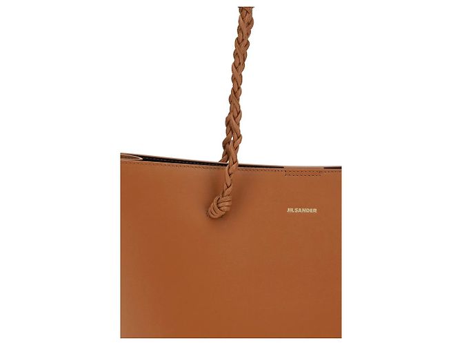 Jil Sander Borsa a tracolla Bos Taurus in pelle di vitello marrone - vista 4