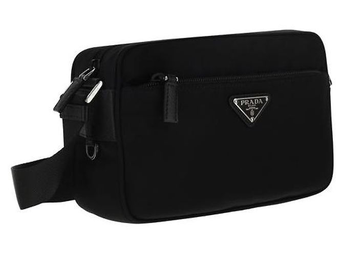 Prada Borsa a tracolla in nylon nero - vista 2