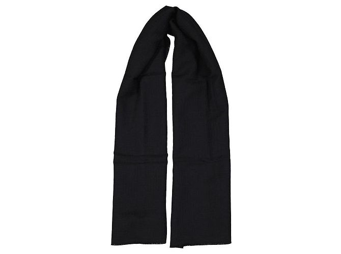 Givenchy Black Virgin Wool Scarf - view 2
