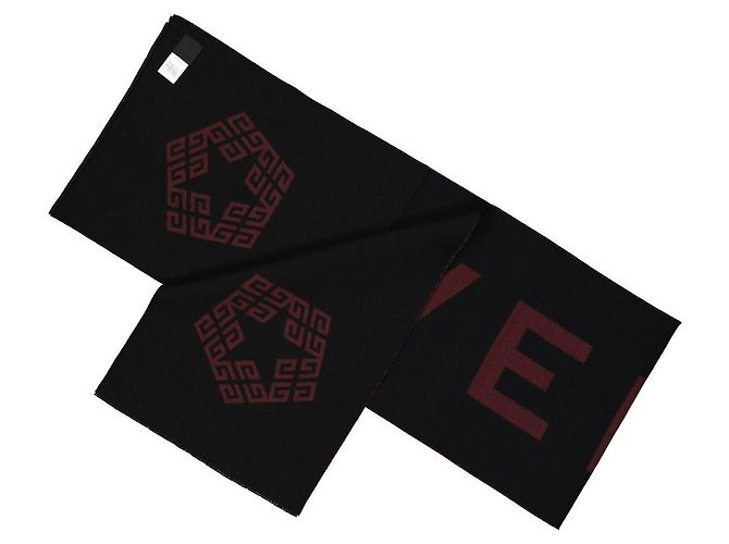 Givenchy Sciarpa in lana vergine nera - vista 4