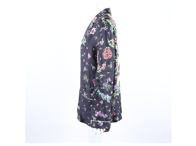 Christian Dior Seidenhemd Navy Multi - Ansicht 2