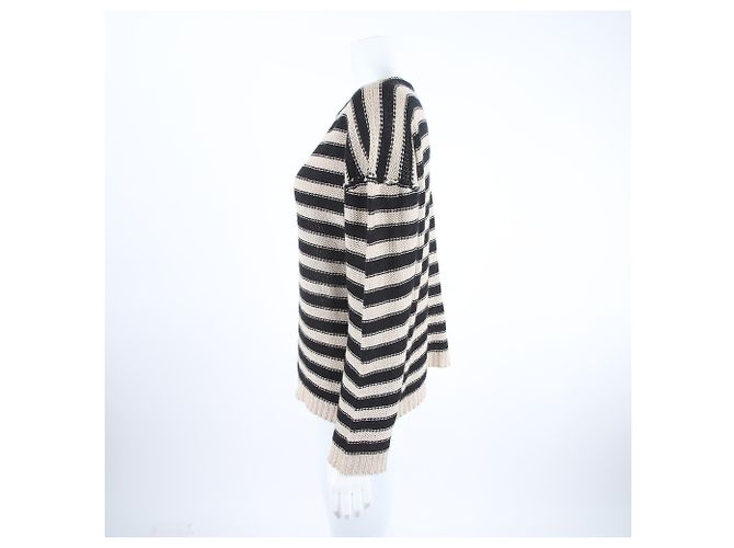Christian Dior Strickpullover beige und schwarz - Ansicht 2