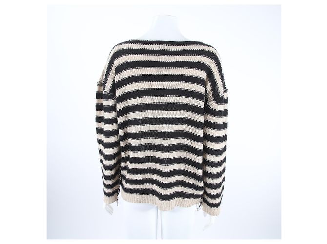 Christian Dior Strickpullover beige und schwarz - Ansicht 3