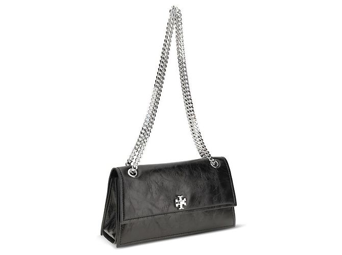 Tory Burch Borsa a tracolla in pelle scamosciata nera - vista 2