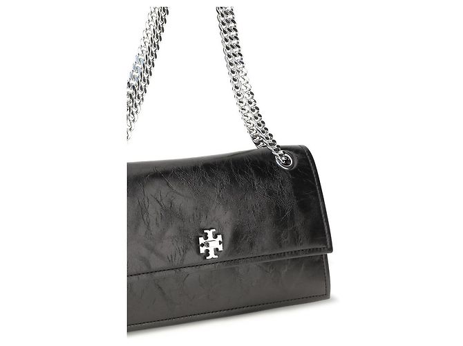 Tory Burch Borsa a tracolla in pelle scamosciata nera - vista 4