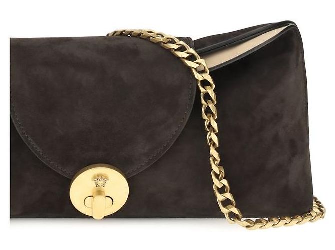 Versace Clutch Bos Taurus in pelle di vitello marrone - vista 4