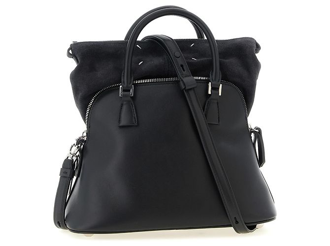 Maison Martin Margiela Borsa a tracolla in vitello nero - vista 2