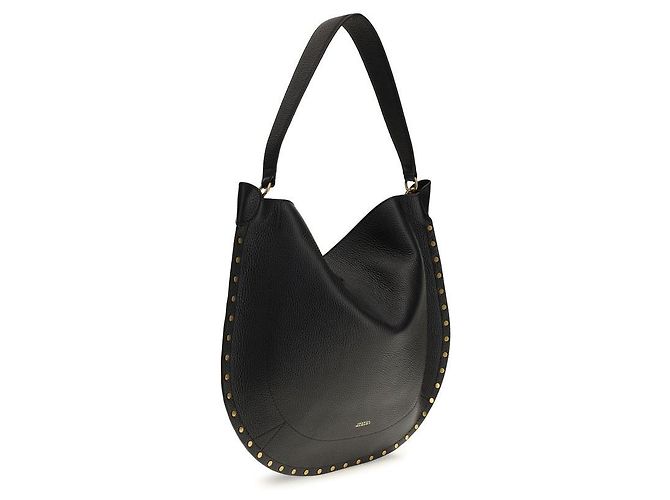 Isabel Marant Borsa a tracolla Bos Taurus in pelle di vitello nera - vista 2