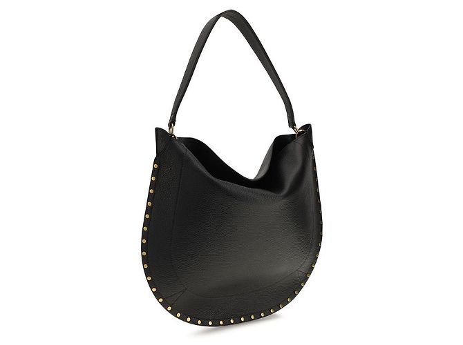 Isabel Marant Borsa a tracolla Bos Taurus in pelle di vitello nera - vista 3