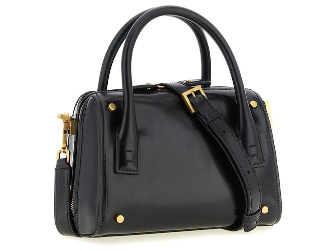 Versace Borsa in pelle di vitello nera - vista 2