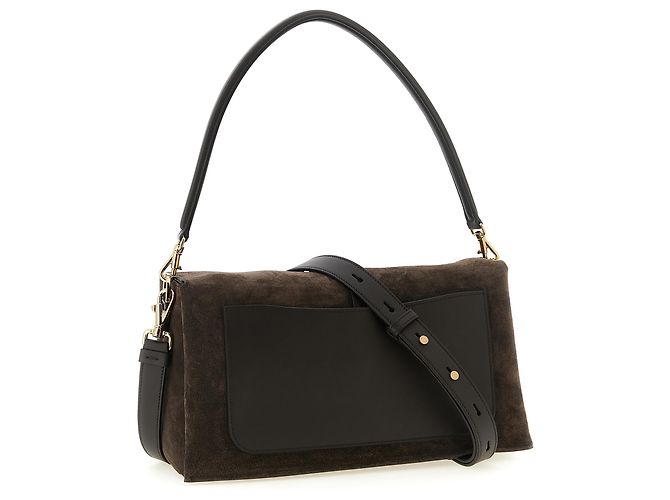 Tod's Borsa a tracolla in vitello marrone - vista 2