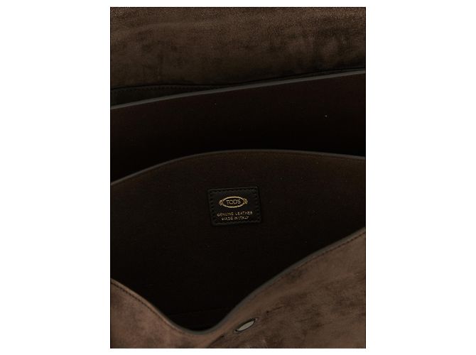 Tod's Borsa a tracolla in vitello marrone - vista 4