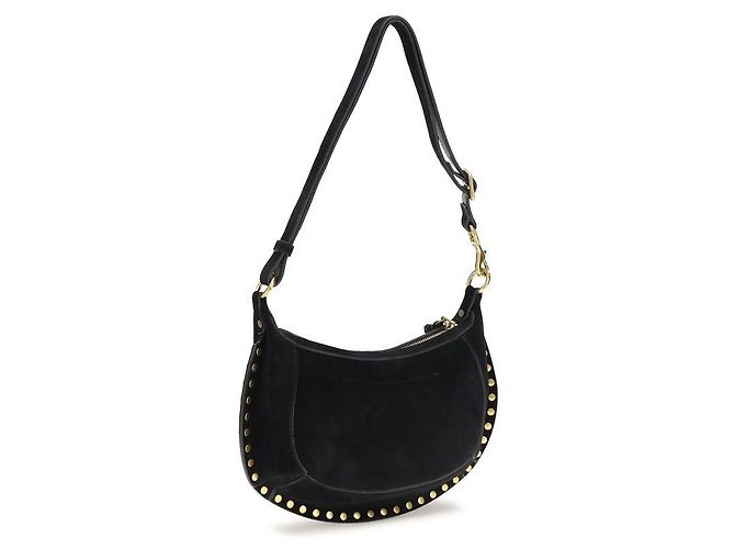 Isabel Marant Borsa a tracolla Bos Taurus in pelle di vitello nera - vista 3