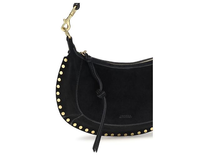 Isabel Marant Borsa a tracolla Bos Taurus in pelle di vitello nera - vista 4