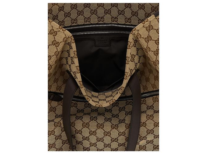 Gucci Sac à épaule en polyester marron - vue 4