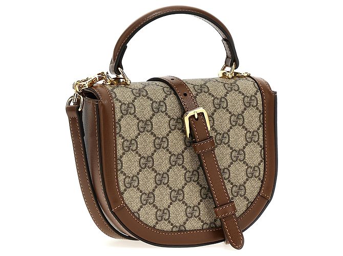 Gucci Borsa in polietilene marrone - vista 2