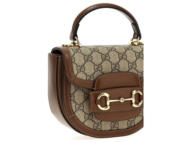Gucci Borsa in polietilene marrone - vista 3