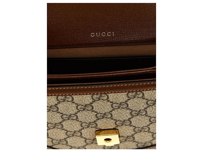 Gucci Borsa in polietilene marrone - vista 4
