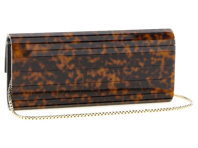 Jimmy Choo Clutch aus Polyester in Beige - Ansicht 2