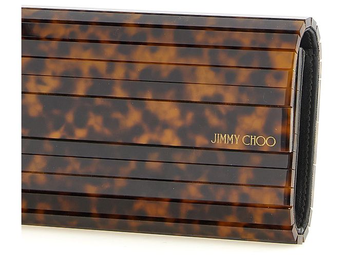 Jimmy Choo Clutch aus Polyester in Beige - Ansicht 3