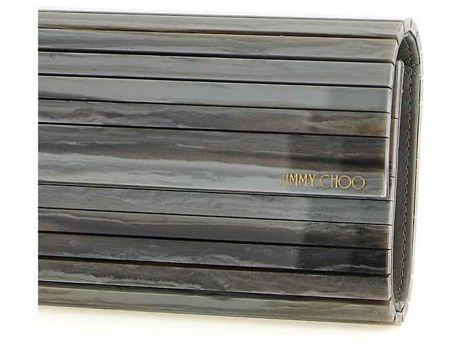 Jimmy Choo Clutch aus Polyester in Grau - Ansicht 3