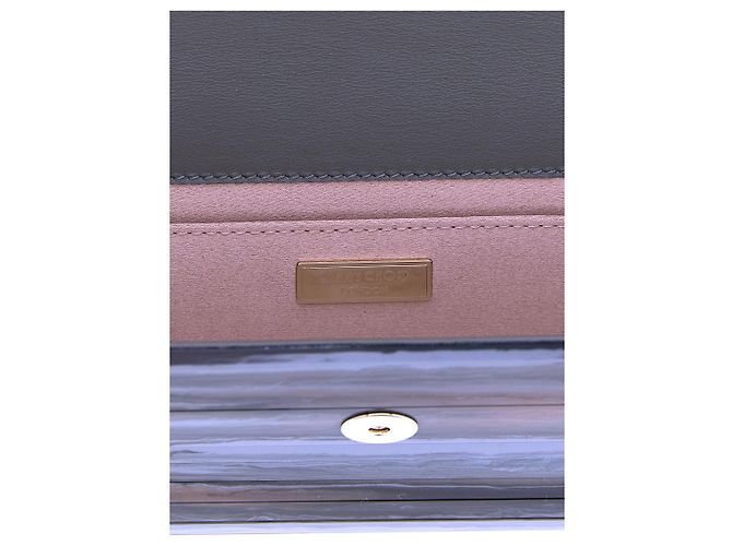 Jimmy Choo Clutch aus Polyester in Grau - Ansicht 4