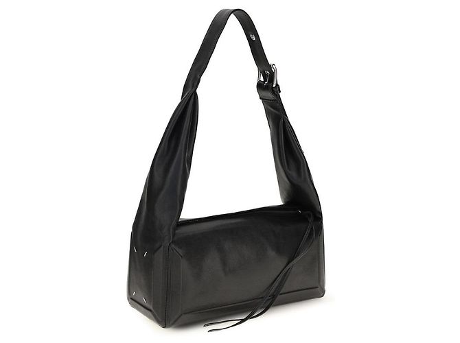 Maison Martin Margiela Borsa a tracolla in pelle nera - vista 2