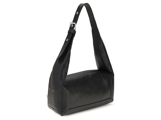 Maison Martin Margiela Borsa a tracolla in pelle nera - vista 3