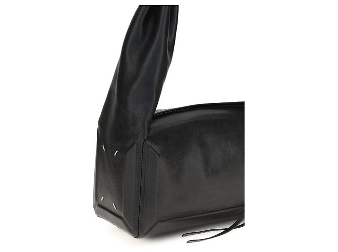 Maison Martin Margiela Borsa a tracolla in pelle nera - vista 4
