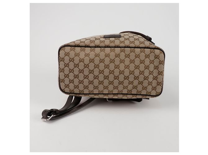 Gucci Drawstring Backpack Brown Jacquard - view 7
