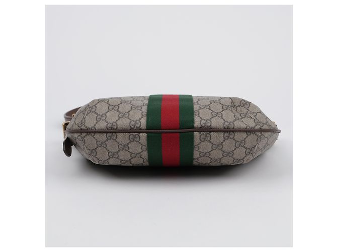 Gucci Borsa a tracolla hobo Ophidia GG Supreme Canvas Brown - vista 6