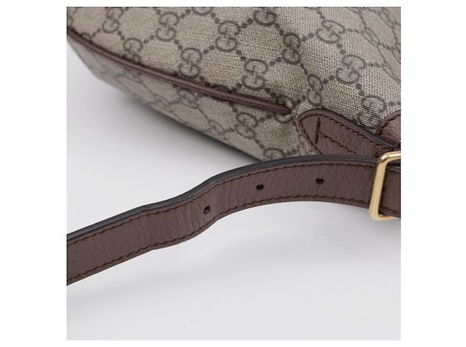 Gucci Borsa a tracolla hobo Ophidia GG Supreme Canvas Brown - vista 8